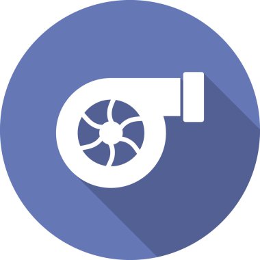 Türbin. Web simgesi basit tasarım