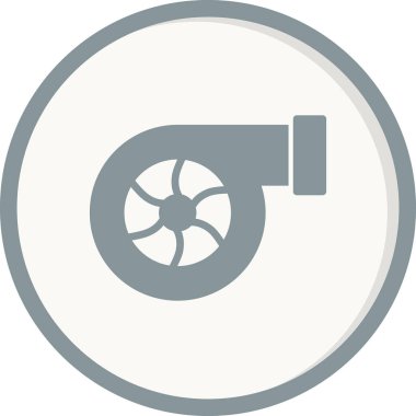 Türbin. Web simgesi basit tasarım