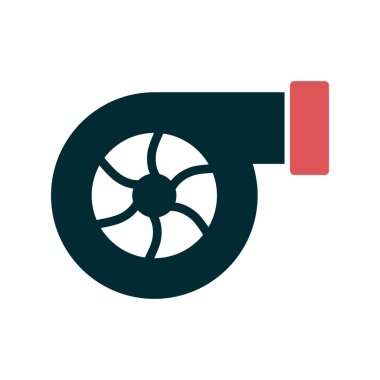 Türbin. Web simgesi basit tasarım