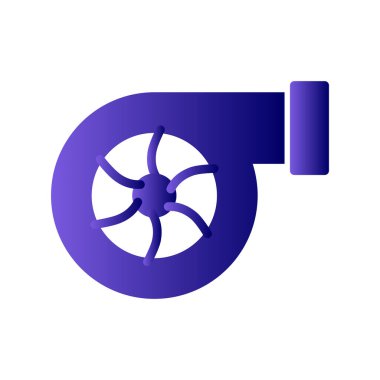 Türbin. Web simgesi basit tasarım