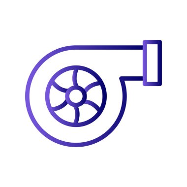 Türbin. Web simgesi basit tasarım