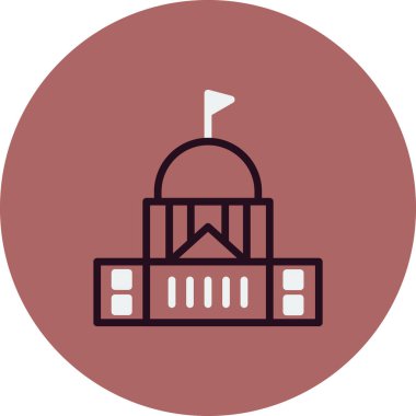 yapı çizgisi simgesi, dış hat vektör işareti