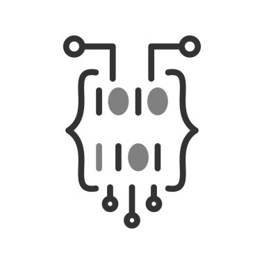 İkili Kod Ağ simgesi 