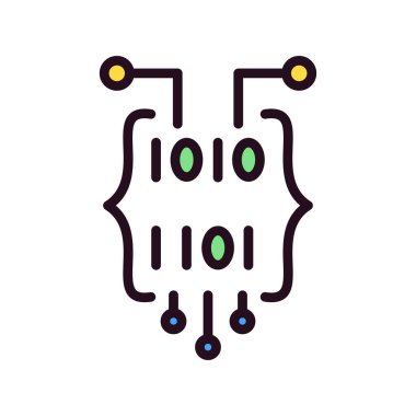 İkili Kod Ağ simgesi 