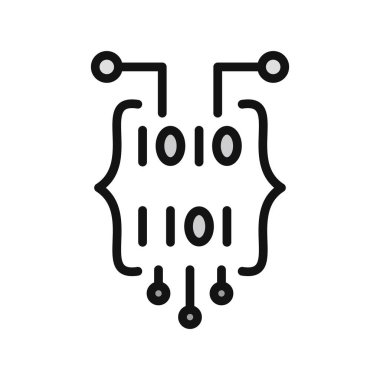 İkili Kod Ağ simgesi 