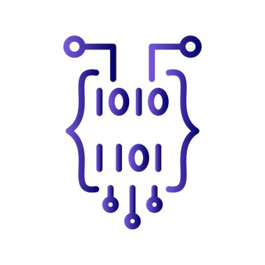 İkili Kod Ağ simgesi 