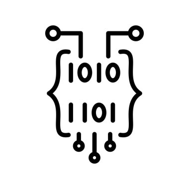 İkili Kod Ağ simgesi 
