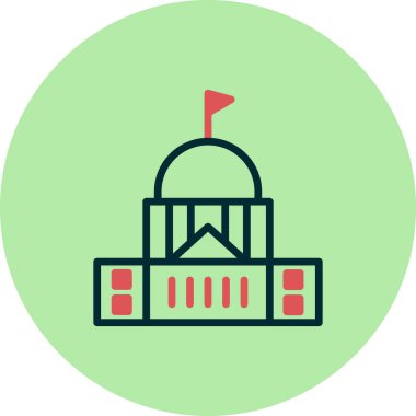 yapı çizgisi simgesi, dış hat vektör işareti