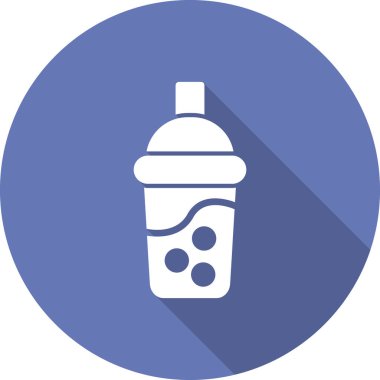 Kokteyl simgesinin vektör çizimi izole edilmiş