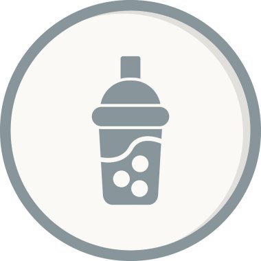 Kokteyl simgesinin vektör çizimi izole edilmiş