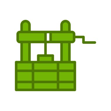 Su, bina, vektör illüstrasyonu