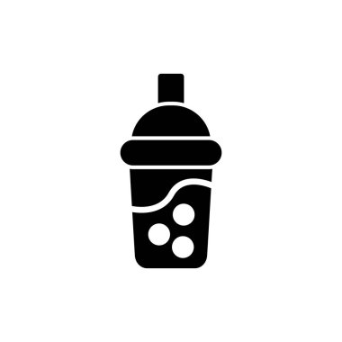 Kokteyl simgesinin vektör çizimi izole edilmiş