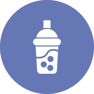 Kokteyl simgesinin vektör çizimi izole edilmiş