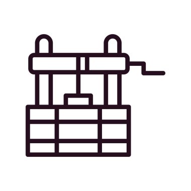 Su, bina, vektör illüstrasyonu