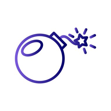 Bomba. Web simgesi basit illüstrasyon