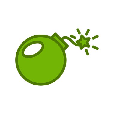 Bomba. Web simgesi basit illüstrasyon