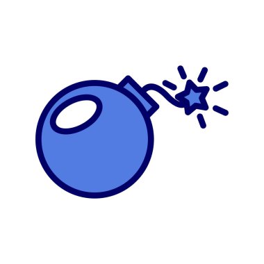 Bomba. Web simgesi basit illüstrasyon