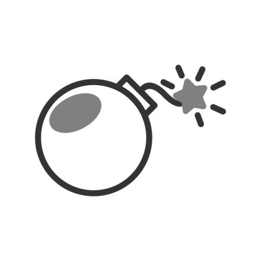 Bomba. Web simgesi basit illüstrasyon