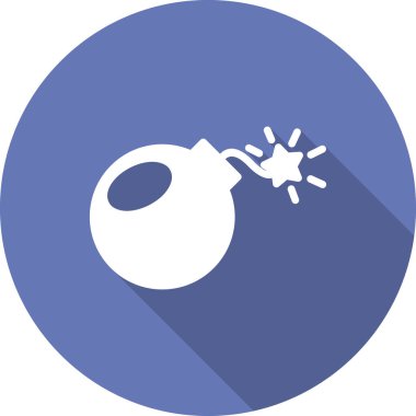 Bomba. Web simgesi basit illüstrasyon