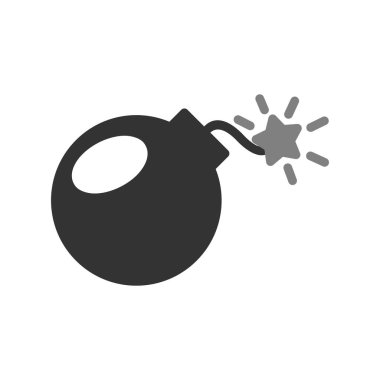 Bomba. Web simgesi basit illüstrasyon