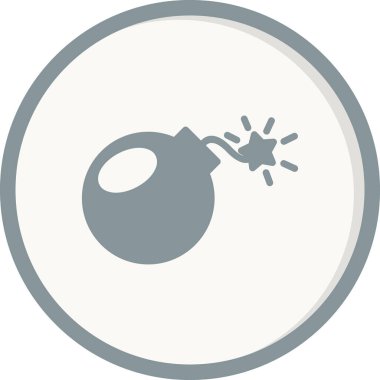 Bomba. Web simgesi basit illüstrasyon