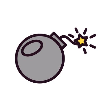 Bomba. Web simgesi basit illüstrasyon