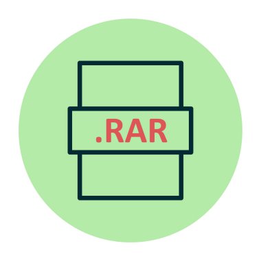 dosya biçimi simgesi, basit vektör illüstrasyon tasarımı