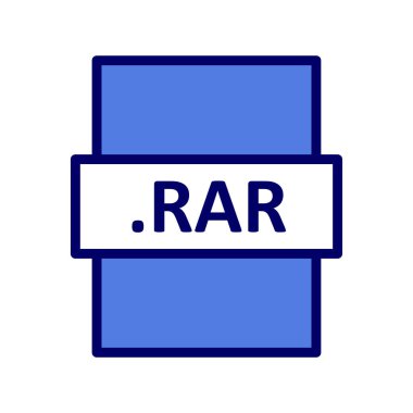 dosya biçimi simgesi, basit vektör illüstrasyon tasarımı