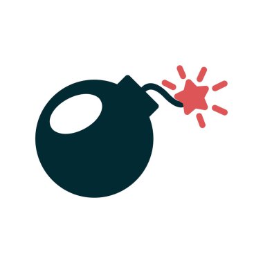 Bomba. Web simgesi basit illüstrasyon