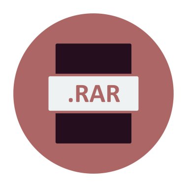 dosya biçimi simgesi, basit vektör illüstrasyon tasarımı