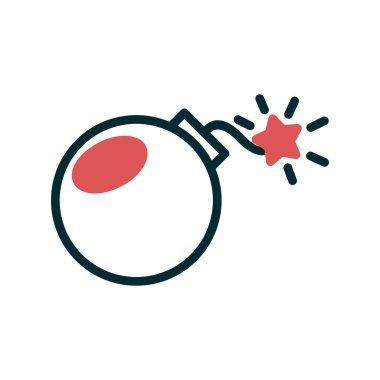 Bomba. Web simgesi basit illüstrasyon