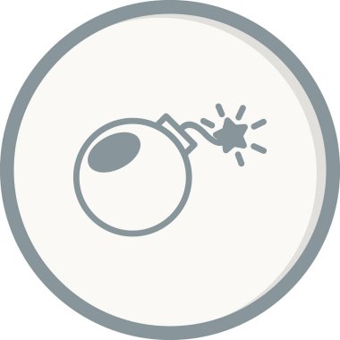 Bomba. Web simgesi basit illüstrasyon