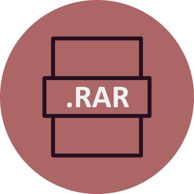 dosya biçimi simgesi, basit vektör illüstrasyon tasarımı