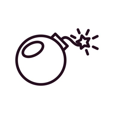 Bomba. Web simgesi basit illüstrasyon