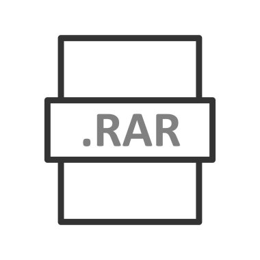 dosya biçimi simgesi, basit vektör illüstrasyon tasarımı