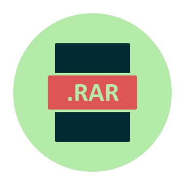 dosya biçimi simgesi, basit vektör illüstrasyon tasarımı