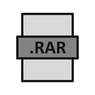 dosya biçimi simgesi, basit vektör illüstrasyon tasarımı