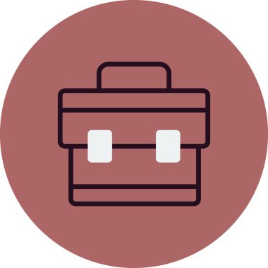 evrak çantası simgesi vektör illüstrasyon tasarımı