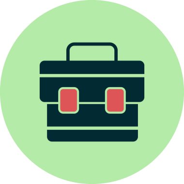 evrak çantası simgesi vektör illüstrasyon tasarımı