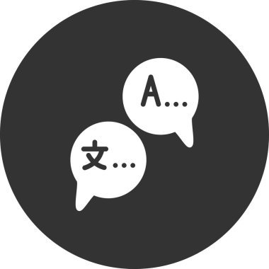 Sohbet 'in vektör simgesi, web diyaloğu bildirimi