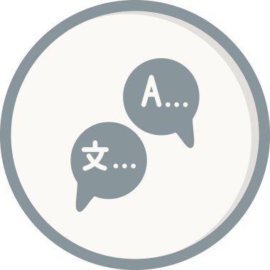 Sohbet 'in vektör simgesi, web diyaloğu bildirimi