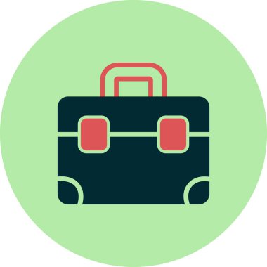 evrak çantası simgesi vektör illüstrasyon tasarımı