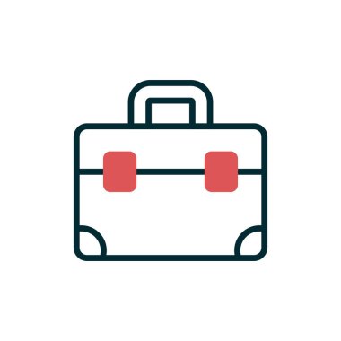 evrak çantası simgesi vektör illüstrasyon tasarımı