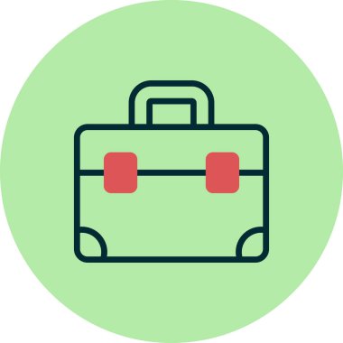 evrak çantası simgesi vektör illüstrasyon tasarımı