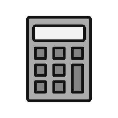 hesap makinesi simgesi vektör illüstrasyonu