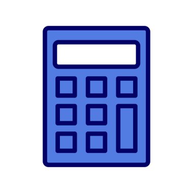 hesap makinesi simgesi vektör illüstrasyonu