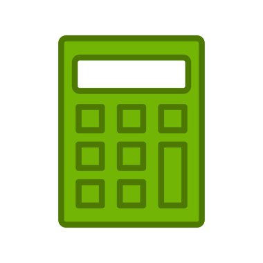 hesap makinesi simgesi vektör illüstrasyonu