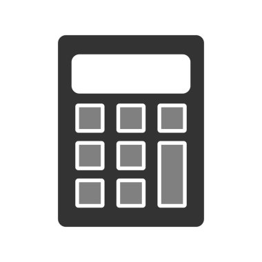 hesap makinesi simgesi vektör illüstrasyonu