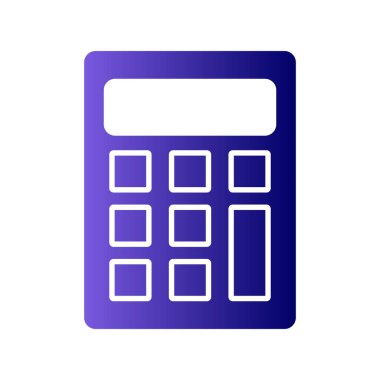 hesap makinesi simgesi vektör illüstrasyonu