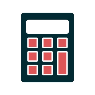 hesap makinesi simgesi vektör illüstrasyonu